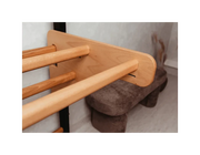 BenchK 212 Gymnastic Wall Bars Swedish Ladder - Durable Steel & Beech Wood, High Load Capacity 150 kg, Wall-Mounted Home…
