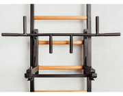 BenchK Series 7 733 Luxury Wall Bars Swedish Ladder - Beech Wood & Steel Design image 14