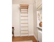 BenchK 212 Gymnastic Wall Bars Swedish Ladder - Durable Steel & Beech Wood, High Load Capacity 150 kg, Wall-Mounted Home…