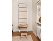BenchK 212 Gymnastic Wall Bars Swedish Ladder - Durable Steel & Beech Wood, High Load Capacity 150 kg, Wall-Mounted Home…