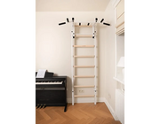 BenchK 231 Wall Bars Swedish Ladder - Space-Efficient Beech Wood & Steel Fitness Ladder with Adjustable Pull-Up Bar image 10