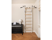 BenchK 231 Wall Bars Swedish Ladder - Space-Efficient Beech Wood & Steel Fitness Ladder with Adjustable Pull-Up Bar image 11