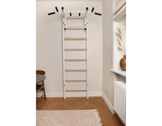 BenchK 231 Wall Bars Swedish Ladder - Space-Efficient Beech Wood & Steel Fitness Ladder with Adjustable Pull-Up Bar image 12