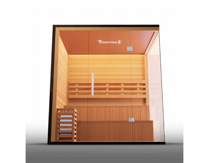 Medical Breakthrough Traditional 8 Plus v2: Traditional 4-5 Person Sauna Detox & Immunity Boost with Bluetooth Audio