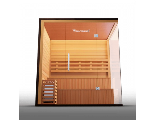 Medical Breakthrough Traditional 8 Plus v2: Traditional 4-5 Person Sauna Detox & Immunity Boost with Bluetooth Audio