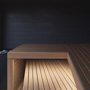 Auroom Terra 6-Person Outdoor Traditional Sauna Cabin w/ Natural Thermo-Pine Wood image 3