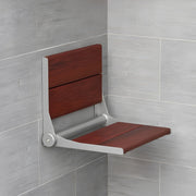 ThermaSol Bamboo Folding Shower Seat - ADA Compliant, Moisture-Resistant, 400 lbs Capacity image 2