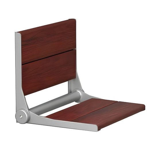 ThermaSol Bamboo Folding Shower Seat - ADA Compliant, Moisture-Resistant, 400 lbs Capacity