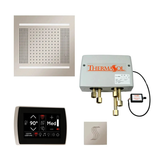 ThermaSol TWPH14SS Total Wellness Package with SignaTouch 5 Steam Control & HydroVive 14 Rainhead