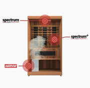 Finnmark FD-4 Trinity 2 Person Infrared & Steam Sauna Combo with Red Light Therapy image 7