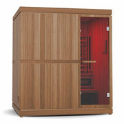 Finnmark FD-5 Trinity XL 4 Person Infrared & Steam Sauna Combo - 75"W x 64"D - Medical Grade Red Light Therapy