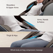 uDeluxe Max Shiatsu Full Body Massage Chair with V-Hand Technology image 10