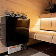 Harvia KIP60B KIP Series 6kW Black with Heater Built-In Controls Electric Sauna Heater image 3