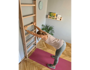 BenchK Series 1 Multifunctional 112 Wall Bars Swedish Ladder with Quick-Transforming Desk for Home & Gym image 2