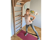 BenchK Series 1 Multifunctional 112 Wall Bars Swedish Ladder with Quick-Transforming Desk for Home & Gym image 9