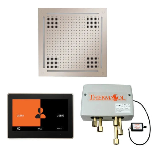 ThermaSol WHSP10S Wellness HydroVive Shower Package With 10" ThermaTouch Control, Bluetooth & LED