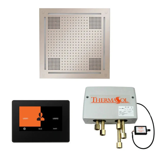 ThermaSol WHSP7S Wellness HydroVive Shower Package - 7" ThermaTouch Control & Rainhead