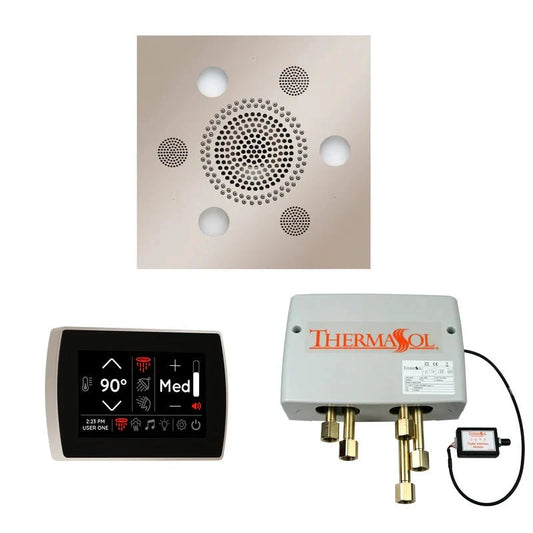 ThermaSol WSPSS Wellness Shower Package With SignaTouch LCD Control, LED Rainhead & Bluetooth Audio